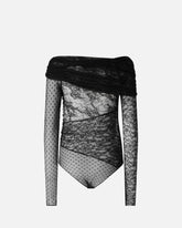 Body-Pullover aus Spitze mit Patchwork-Effekt -  | Pinko