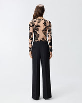 Transparenter Pullover mit Flockprint -  | Pinko