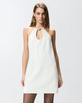 Mini dress with bejewelled detail -  | Pinko