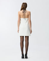 Mini dress with bejewelled detail -  | Pinko