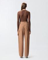 Denim balloon trousers with workwear details -  | Pinko