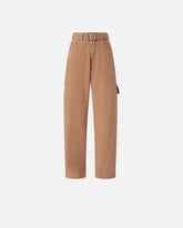 Denim balloon trousers with workwear details -  | Pinko