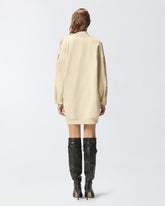 Buttoned fleece maxi-sweater -  | Pinko