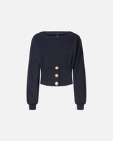Bustier sweatshirt with buttons -  | Pinko