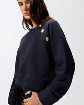 Sweatshirt mit Knöpfen -  | Pinko