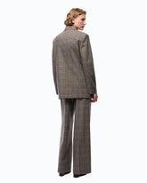 Double-breasted check jacket -  | Pinko