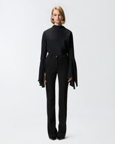 Bluse aus Crêpe de Chine mit Rückenausschnitt -  | Pinko