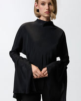 Bluse aus Crêpe de Chine mit Rückenausschnitt -  | Pinko