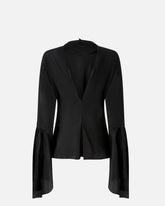 Bluse aus Crêpe de Chine mit Rückenausschnitt -  | Pinko