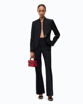 Slim-fit single-breasted jacket - Black | Pinko