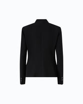 Slim-fit single-breasted jacket - Black | Pinko