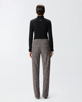 High-waisted flannel trousers -  | Pinko