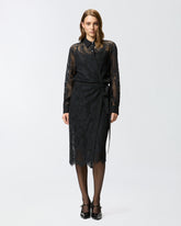 Long dress in rebrodé lace -  | Pinko
