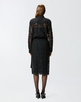 Long dress in rebrodé lace -  | Pinko
