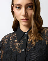 Long dress in rebrodé lace -  | Pinko