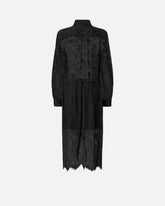 Long dress in rebrodé lace -  | Pinko