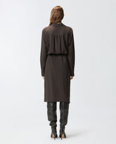 Midi shirt dress with belt -  | Pinko