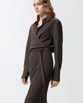 Midi shirt dress with belt -  | Pinko