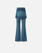 Flared jeans with removable miniskirt -  | Pinko