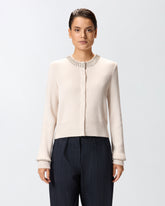 Cardigan mit Rundhalsausschnitt und Strass -  | Pinko