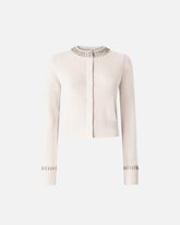 Cardigan mit Rundhalsausschnitt und Strass -  | Pinko