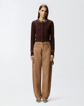 Cardigan mit Rundhalsausschnitt und Strass -  | Pinko