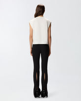 Sleeveless top with appliqués -  | Pinko