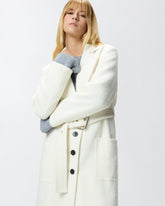 Einreihiger Mantel mit Gürtel -  | Pinko