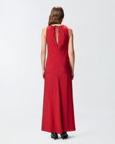 Langes Kleid aus Jacquard-Viskose -  | Pinko