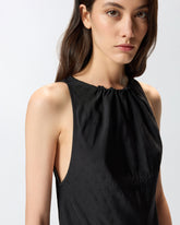 Langes Kleid aus Jacquard-Viskose -  | Pinko