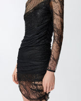 Patchwork-effect lace dress -  | Pinko