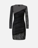 Patchwork-effect lace dress -  | Pinko