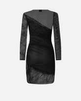 Patchwork-effect lace dress -  | Pinko
