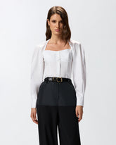 Bustier shirt in poplin -  | Pinko