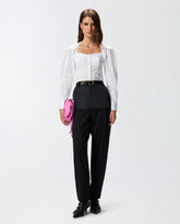 Bustier shirt in poplin -  | Pinko