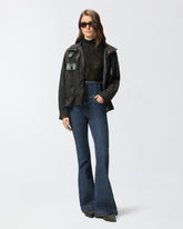 Flared high-waisted bustier jeans -  | Pinko