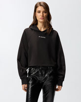 Cropped sweatshirt with embroidery -  | Pinko