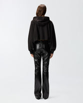 Cropped sweatshirt with embroidery -  | Pinko