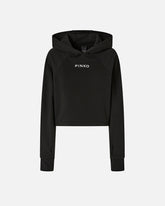 Cropped sweatshirt with embroidery -  | Pinko
