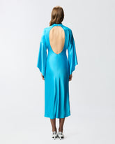 Long, fluid satin dress -  | Pinko