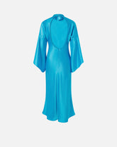 Long, fluid satin dress -  | Pinko