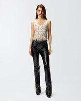 Top mit Strass und Schmuckketten -  | Pinko