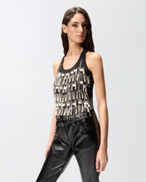 Top mit Strass und Schmuckketten -  | Pinko