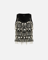 Top mit Strass und Schmuckketten -  | Pinko