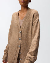 Cardigan aus Bouclé-Gewebe mit Strass -  | Pinko