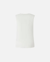 Ärmelloses T-Shirt mit Herzstickerei -  | Pinko