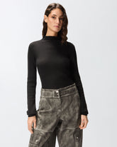 Slim-fit high-neck sweater -  | Pinko