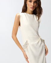Fitted dress with jewel embroidery -  | Pinko