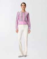 Cardigan mit mehrfarbigen Streifen -  | Pinko