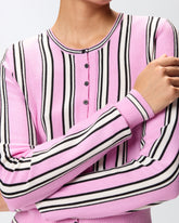 Cardigan mit mehrfarbigen Streifen -  | Pinko